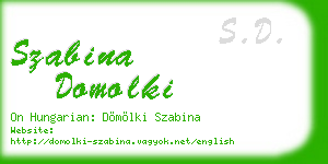 szabina domolki business card